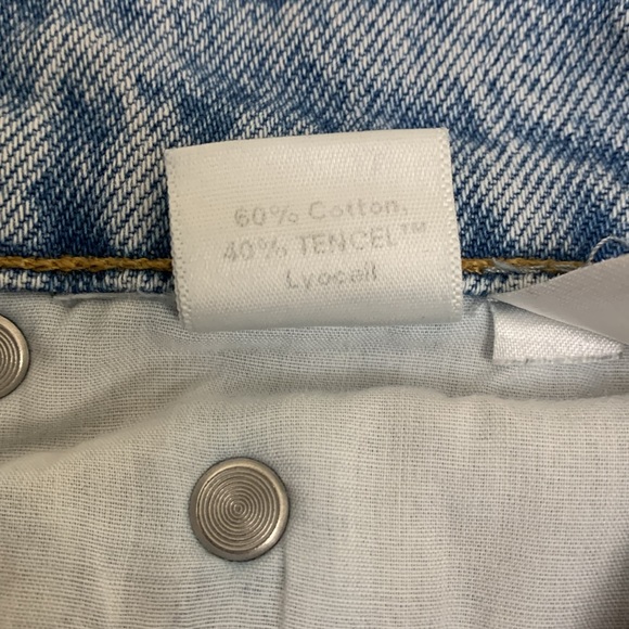 Reformation Stevie Ultra High Rise Straight Leg Jean In Tahoe Destroyed‎ - Picture 7 of 8